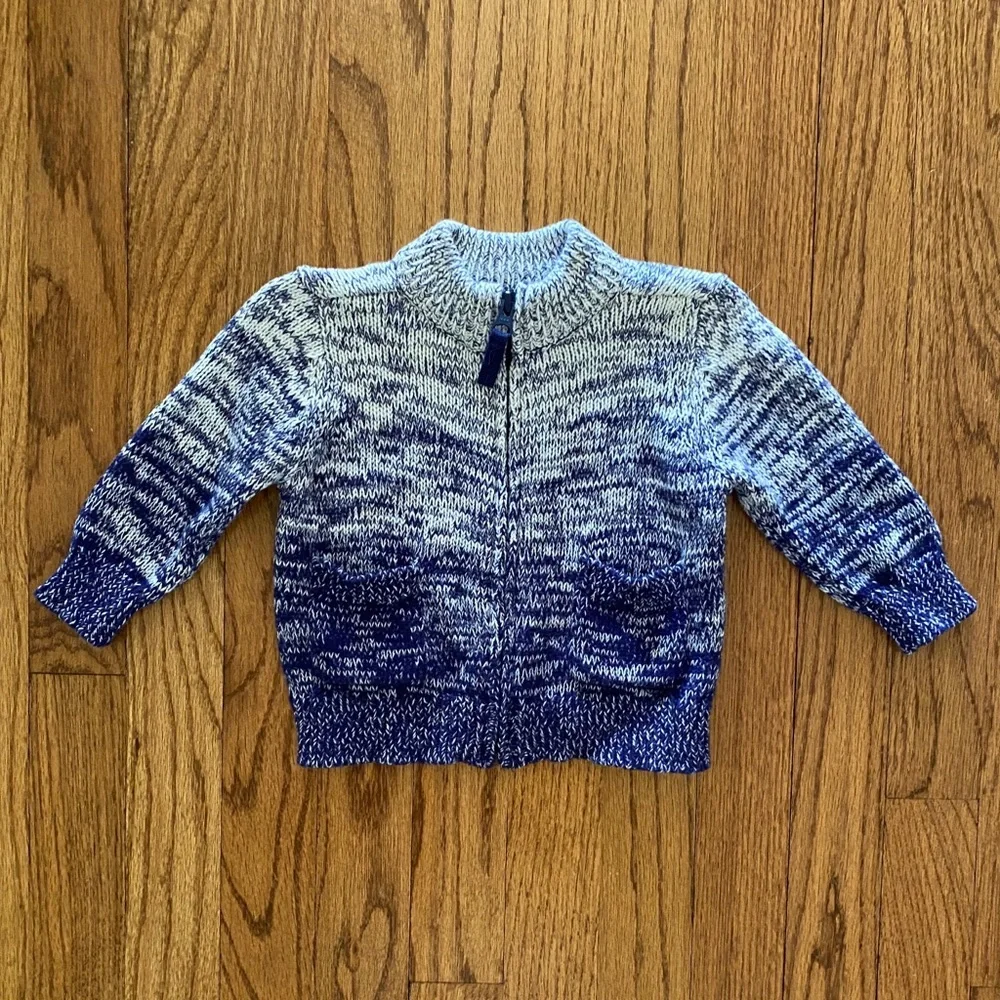Cozy baby zip up sweater